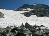 Pred nami oba vrcholy Ankogelu , vľavo Veľký a vpravo Malý Ankogel.