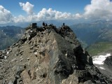 Ankogel 3252 m, na vrchole je plno.