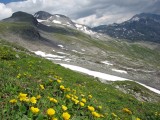 Pohoda pri lanovke, vľavo Ankogel, vpravo Hochalm Spitze.