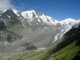 Ladovec Pasterze a Grossglockner.