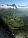 Výhľady zo steny do údolia Alta Badia