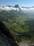 Výhľady zo steny do údolia Alta Badia