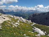 Pohľady na Heiligkreuzkofel a La Varella