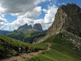 zostup do Passo Pordoi