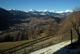 Brixen cestou na Plose, čo  je malá skupina žulových kopcov v Dolomitoch