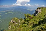 Výhľad na Západné Tatry z Veľkého Choča, ktoré žiaľ boli v opare