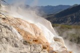 Travertínové terasy Mammoth Hot Springs