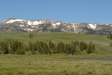 Národný park medzi Mammoth Hot Springs a Norris