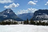 Spatny pohlad na Logan Pass