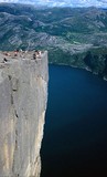 Preikestoelen, 600m nad Lysefjordom