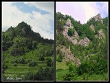 Haligovské skalky, pohľad zo zelenej značky (obchádza skaly z východnej strany).