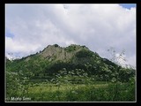 Haligovské skalky od východu (zo zelenej značky).