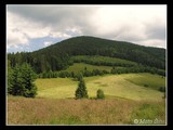 V sedle Burda, pohľad na fotogenický Vysoký vrch (1262.5 m).