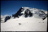 Mont Blanc du Tacul z Col du Midi.