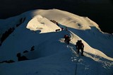 hrebeň Bosses pod Mt. Blancom