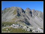 Pohľad na masív štítu Vf.Peleaga (2509 m), najvyšší bod v Munţii Retezat.