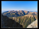 V popredí Liptovské kopy, za nimi Západné Tatry.