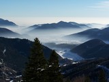 pohlad zo zaciatku tury nad zjazdovkou Losenheim