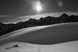 Sun above the Bradavica Peak