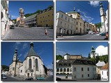 B.Štiavnica, historické centrum s priľahlými uličkami.
