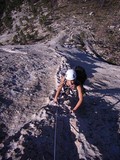 Half Dome - Cesta Snake Dike (5.7R); Nádhera!