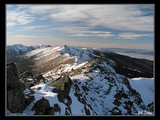Skalná časť N.Tatier, perspektíva z vrcholku Ďumbiera.