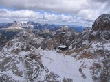 pohľad na chatu Rifugio