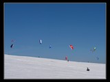 Kite-skiing na Veternom.