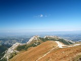 Vápencový masív s vrcholom Giewont. Pohľad z Kopy Kondratowej.