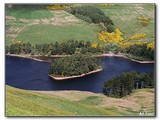 Ostrov v Glecorse Reservoir.