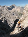 Susedný Zugspitze - najvyšší štít Nemecka