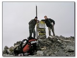 Vrcholovka na druhom najvyššom štíte v pohorí Făgăraş a súčasne v Rumunsku, Vf.Negoiu (2535 m).