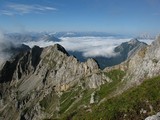Naozaj ukážková hrebeňovka, vzadu Zillertaler Alpen