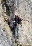 V závere steny na Col de Bos