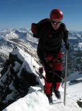 <b>účastníci zájezdu :: Uxo,</b> na vrcholovom hrebeni KleinGlockner