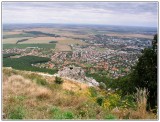 Nitra z vtáčej perspektívy, fotené od Pyramídy. 
