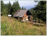 Pastierské sídlo pod vrchom Grosanu. 
