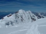 Liskamm NO wall from the summit of Monte Rosa 