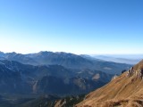 Pohľad zo Ždiarskej vidly na Vysoké Tatry