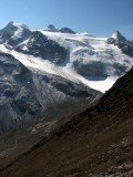 Stubaier Hohenweg, Sulzenauferner gletscher, vzadu Zuckerhutl (3507m) 