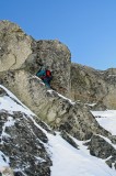 Počas lezenia piliera z Furkotskej doliny na Mlynické solisko dobieham poľské lezecké družstvo