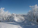 Tarnica a Ukrajinské Poloniny z Riabej Skaly