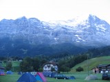 Grindelwald,kemping Eigernordwand, náš prechodný domov