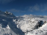 Klein Matterhorn, Untere Teodulgletscher. Len -400 výšk.metrov :-( na Gornergletscher, s kredencami...