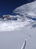 posledný kuk na Mt.Rossa hutte a Dufourspitze, perhabs maybe later...