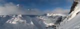 Breithorn(4164m), Kl.Matterhorn(3883m), Untere Theodulgletscher