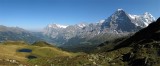 Mannlichen. Gr.Scheidegg, Wetterhorn, Schreckhorn, Eiger, Monch