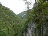 Kvacianska dolina, potok tecie asi 80 metrov nizsie
